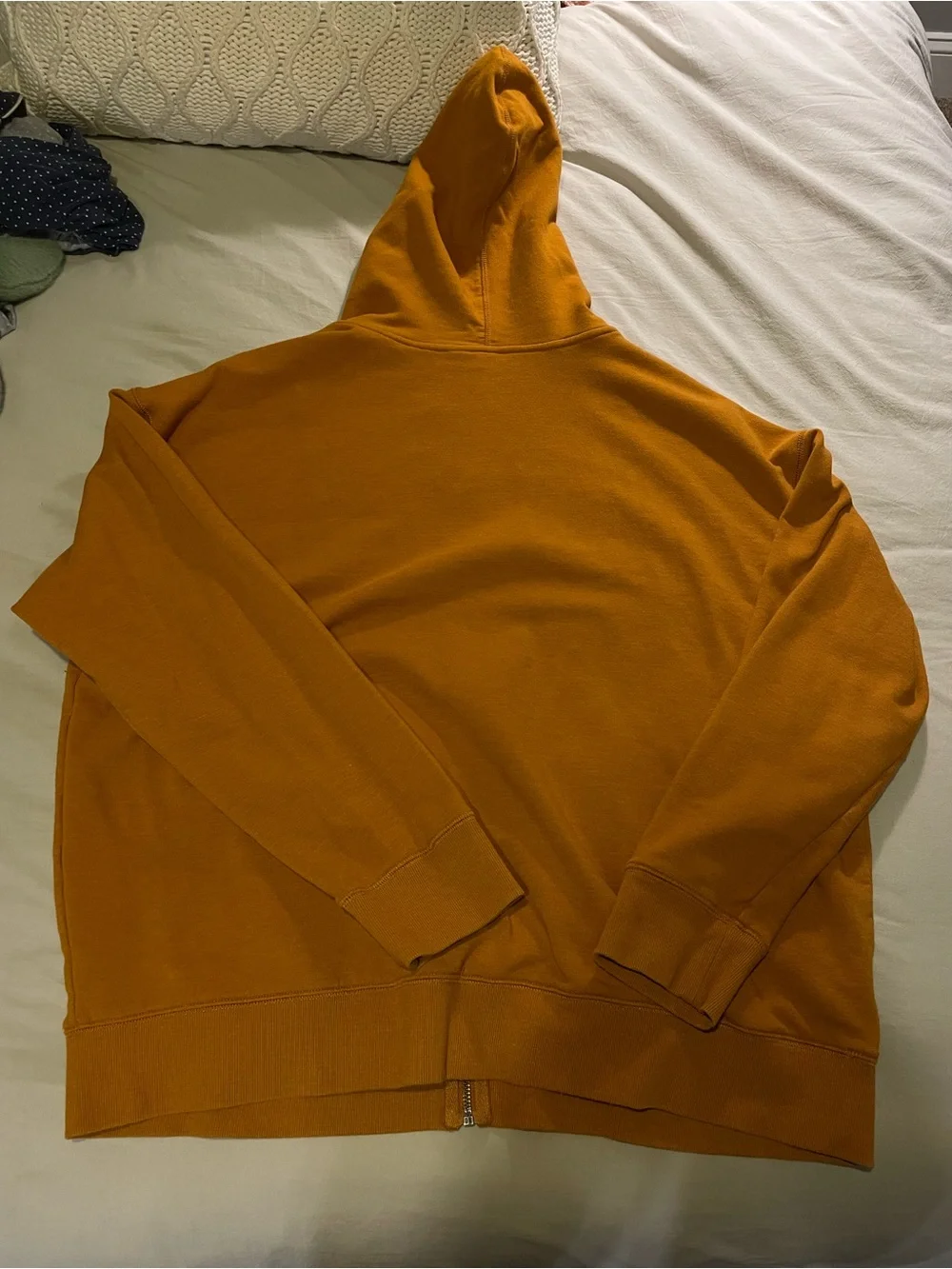 Eddie Bauer- Men's Zip Hoodie Sweatshirt - Mustard